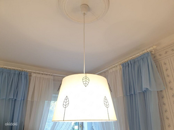 SUURE IKEA TEKSTIILIST VARJUGA MAGAMISTOA LAELAMP Ø45cm