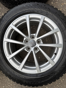 17" Audi originaalveljed 5x112 + naastrehvid 225/60/17 (4 foto / 10)