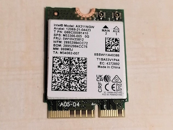 INTEL AX211NGW