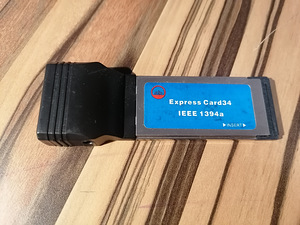 ExpressCard to Firewire IEEE 1394a (1 foto / 2)