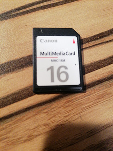 Memory card canon MultiMediaCard (MMC) 16 (1 foto / 1)