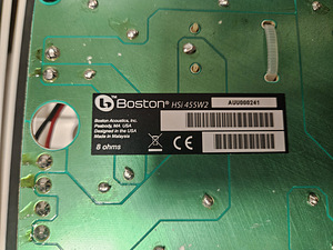 Boston Acoustics HSi 455W2 Dual 5.25" 2-полосная встраиваемая LCR-акустическая с... (3 фото из 3)