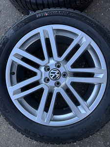 20" диски Volkswagen Touareg 5x112 + новые м+s 255/50/20 (3 фото из 9)