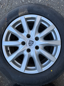 18" оригинальные диски Porsche Cayenne 5x130 + новые шины m+s (3 фото из 9)