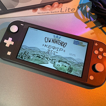Switch Lite с чипом PicoFly • 20 игр • Прошитый Nintendo CFW