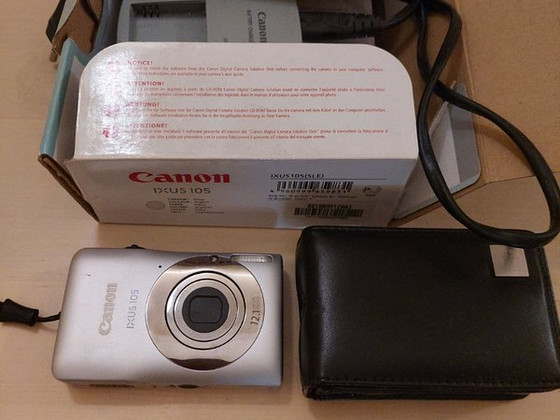 Canon Ixus 105, retro digikaamera, full kit