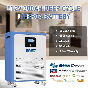AKUPANK 48V 100-200-300AH 5-15kW LiFePO4 BMS