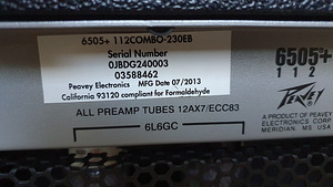 Peavey 6505+ 112 60W 1x12" Tube Combo (6 foto / 8)