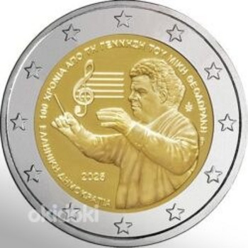 2 евро Греция 2025 UNC