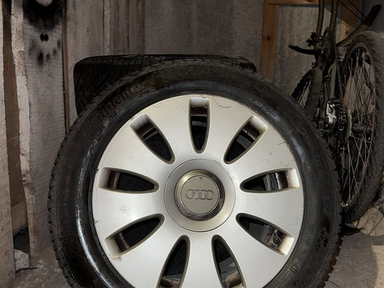 5x112 Continental шипованные шины на оригинальных дисках Aud