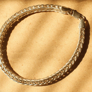 Серебро 925⁰ браслет колос, цепочка якорная на шею.