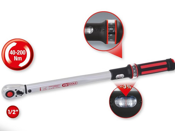 Ключ динамометрический KS TOOLS 516.6542 (40-200Nm) 1/2-дюйм