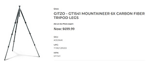 Gitzo Carbon GT1541 statiiv + Gitzo GH3750QR kuulpea (9 foto / 10)
