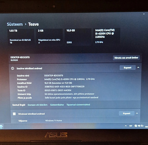 ASUS GL552J (2 foto / 3)