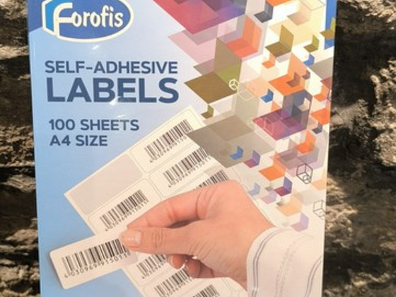 Forofis paberetikett 210*297, A4, 100 leht.