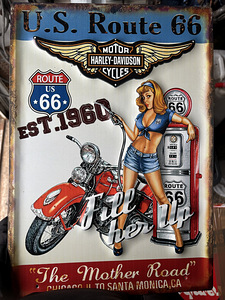 Last Chance Fill er Up Tin Sign Retro motorcycle harley bike (6 foto / 8)