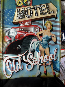 Last Chance Fill er Up Tin Sign Retro motorcycle harley bike (7 foto / 8)