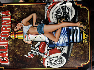 Last Chance Fill er Up Tin Sign Retro motorcycle harley bike (8 foto / 8)