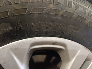 Veljed r 16 KIA, rehvid Nokian Hakkapeliitta 215*70 (7mm) (4 foto / 5)