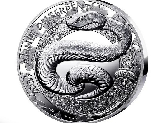 Silver coin €20 France 2025 –Year of the Snake (High Relief)