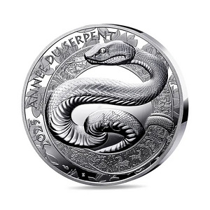 Silver coin €20 France 2025 –Year of the Snake (High Relief) (1 foto / 7)