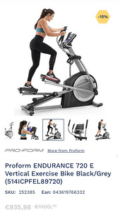 Elliptiline treenažőőr Proform Endurance 720E (1 foto / 6)