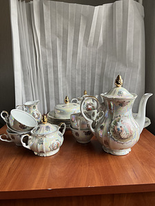 Vintage Kahla teekomplekt, uus, valmistatud SDV-s (1 foto / 9)