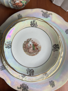 Vintage Kahla teekomplekt, uus, valmistatud SDV-s (8 foto / 9)