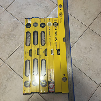 Vesilood 6 tk ja 100 sm pikkune metallist joonlaud