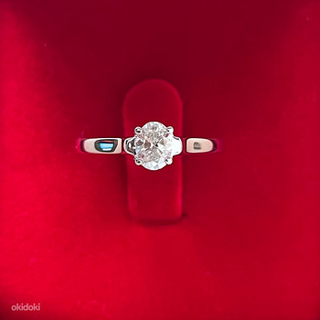 Бриллиантовое кольцо, белое золото 18 карат, 0.29 ct