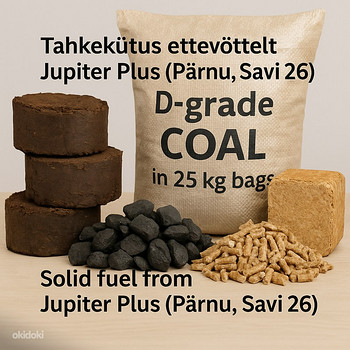 Tahkekütus ettevõttelt ,Turbabriikett,Sort D kivisüsi kottid