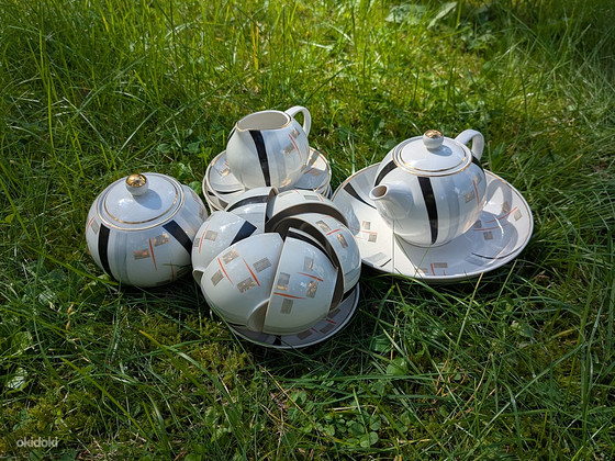MARIJKA Riga Porcelain Complete Tea Set Latvian Soviet