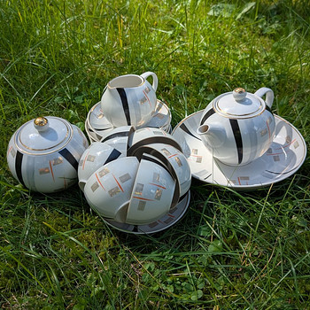 MARIJKA Riga Porcelain Complete Tea Set Latvian Soviet