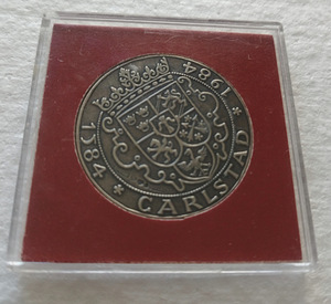 Hõbemedal Carlstad 1584-1984 (6 foto / 9)