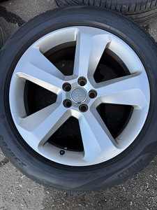 19" оригинальные диски Audi Q5 5x112 + летние шины 235/55/19 (4 фото из 10)