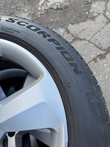 19" оригинальные диски Audi Q5 5x112 + летние шины 235/55/19 (9 фото из 10)