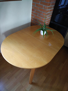 Pikendatav puidust söögilaud 193/150 (1 foto / 7)