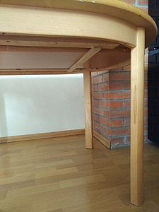 Pikendatav puidust söögilaud 193/150 (2 foto / 7)
