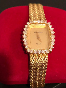 NAISTE Käekell, Bucherer Quartz, originaal 18k proov 750 kul (3 foto / 3)