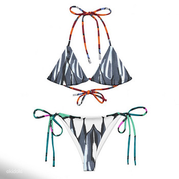 Recycled String Bikini- kunstiprint, unisex, tellimisel