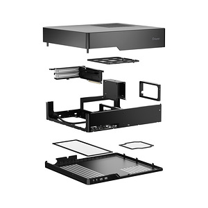 Arvutikorpus Fractal Design Node 202 Black ITX SFX SFF PC (6 foto / 6)