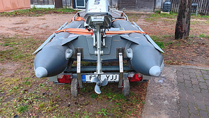 Mootorpaat BUSH CRAB K-300 koos mootoriga ja haagisega (3 foto / 5)