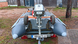 Mootorpaat BUSH CRAB K-300 koos mootoriga ja haagisega (4 foto / 5)