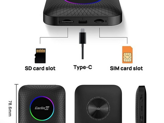 Carlinkit Juhtmeta adapter Carlinkit AI Box Ambient Carplay