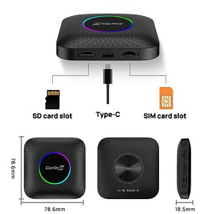 Carlinkit Беспроводной адаптер Carlinkit AI Box Ambient Carplay (1 фото из 5)