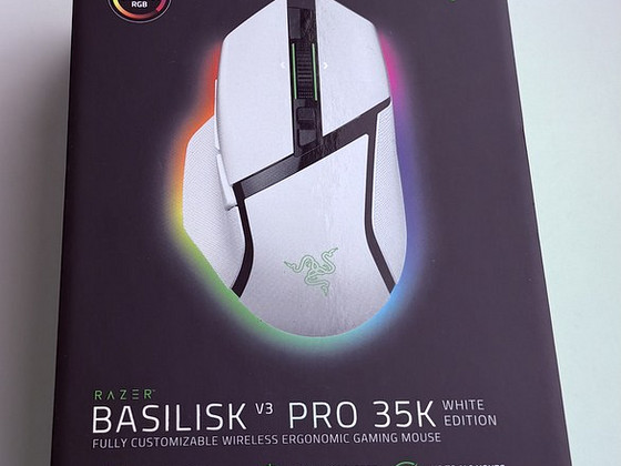 Razer Basilisk V3 Pro 35K , White Edition