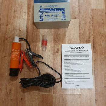 Погружной и промежуточный насос Seaflo, 32 л/мин, 12 В + Аккумулятор