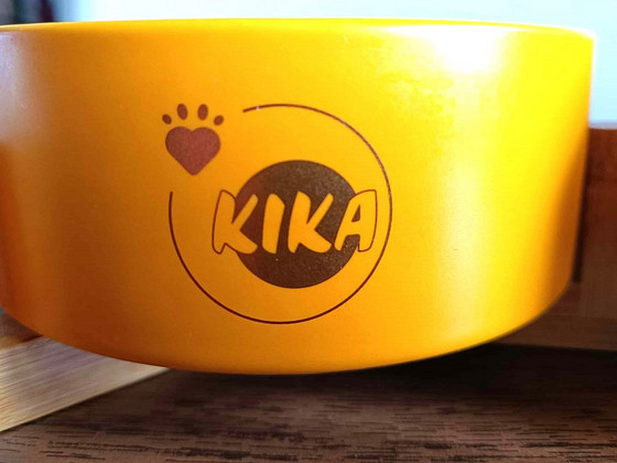 Двойная миска для домашних животных KIKA, керамическая.