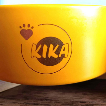 Двойная миска для домашних животных KIKA, керамическая.