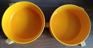 Двойная миска для домашних животных KIKA, керамическая. (3 фото из 3)